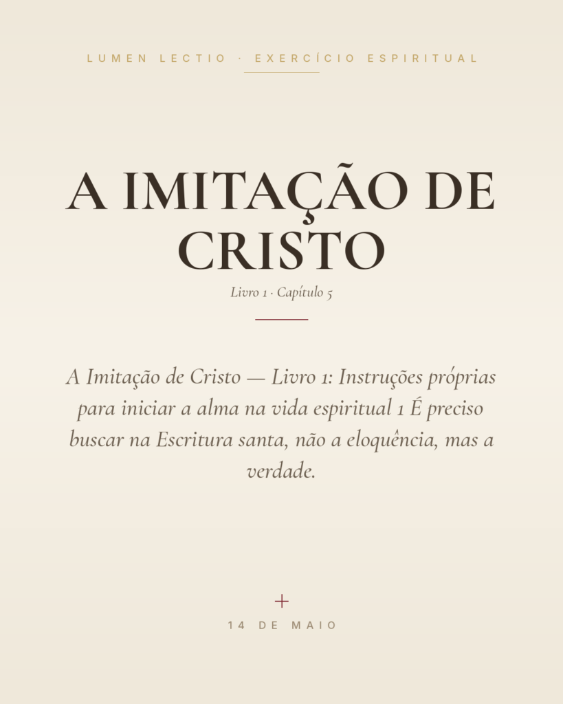 A leitura da Escritura santa
