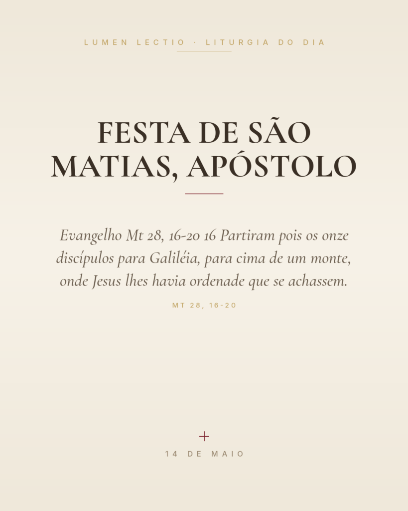 Festa de São Matias, Apóstolo