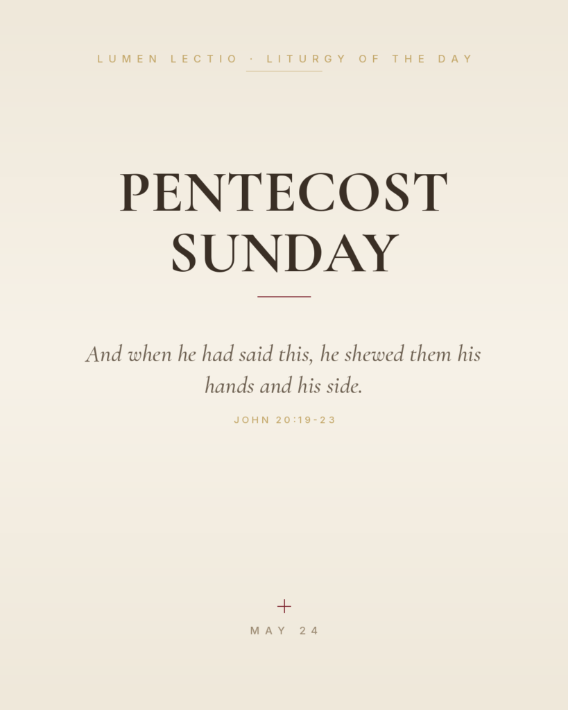 Pentecost Sunday — John 20:19-23