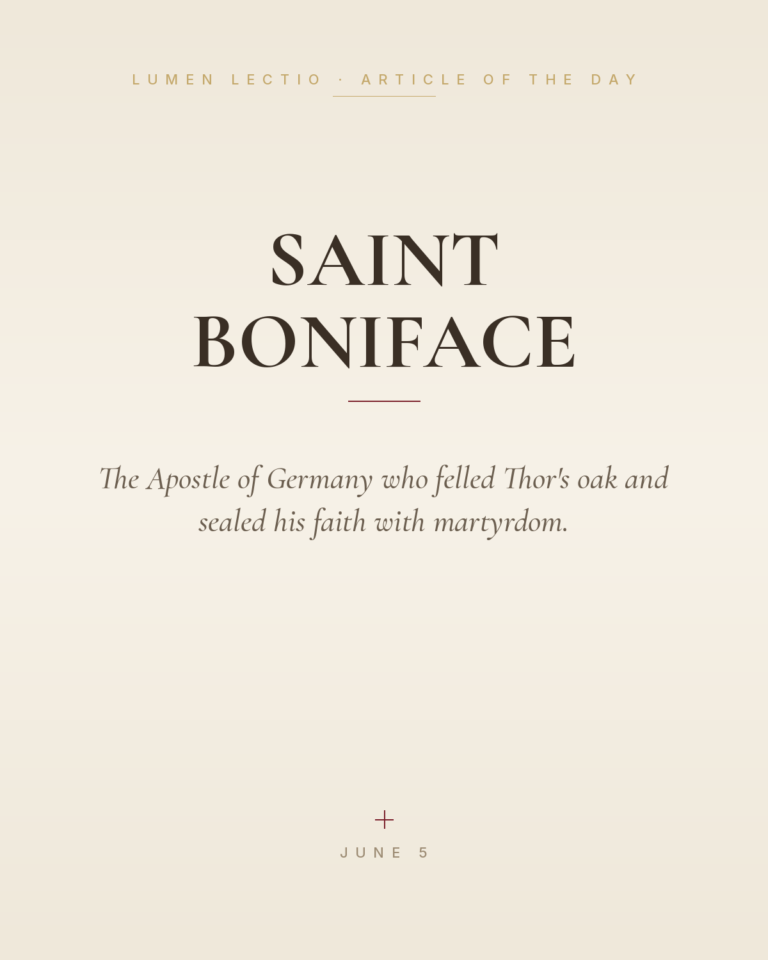 Saint Boniface, Bishop and Martyr