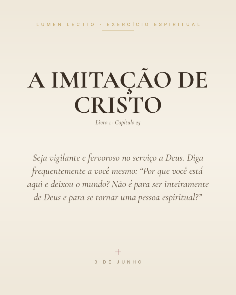 A fervorosa reforma de toda nossa vida