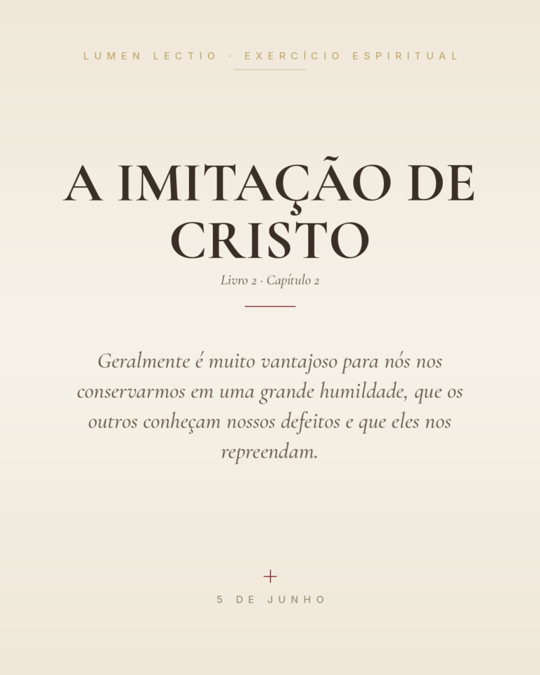 O humilde abandono de si mesmo nas mãos de Deus